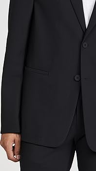 Theory Men's Clinton Precision Ponte Blazer, Black, 36 at
